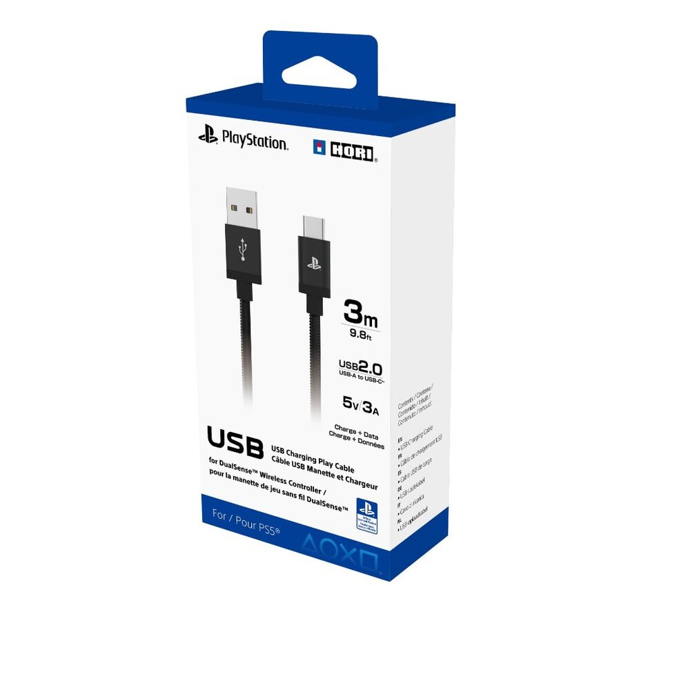 Hori USB charging Play cable for PlayStation 5
